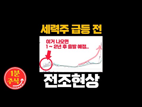 차트에 이거 뜨면 세력 출발 신호입니다! 대시세 나오기 전 패턴 무조건 외우세요! [1분주식]