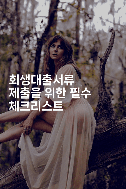 회생대출서류 제출을 위한 필수 체크리스트-머니미미