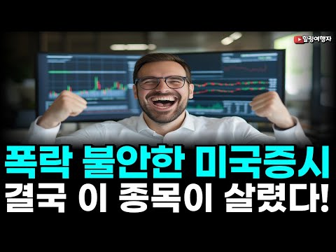 최고치 폭락 불안한 미국증시 유일하게 살린 종목은?